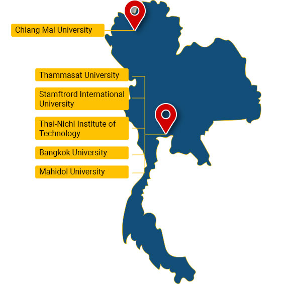 Thailand Map of Uni